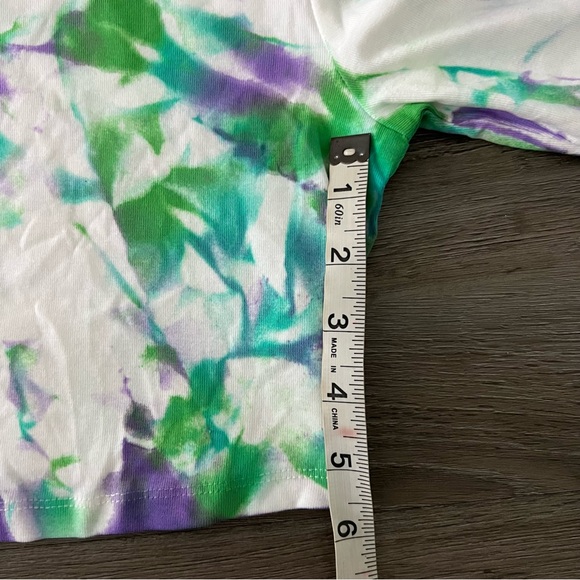 Shein Tie Dye Crop Top - Picture 3 of 5